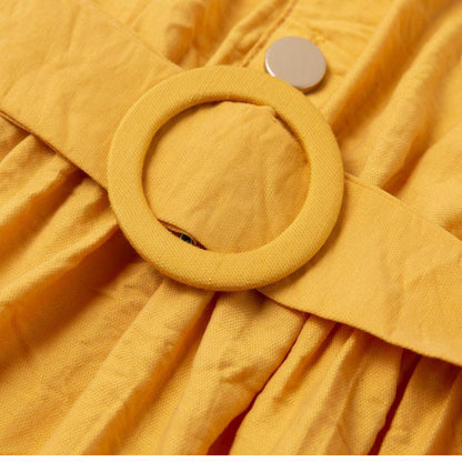 ROBE DÉCONTRACTÉE MI-LONGUE AVEC CEINTURE