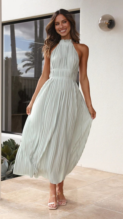 ROBE LONGUE DOS NUS À LACET
