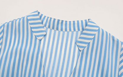 ROBE DÉCONTRACTÉE À RAYURES & TAILLE ÉLASTIQUE