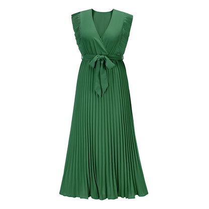 ROBE D'ÉTÉ LONGUE PLISSÉE MOUSSELINE