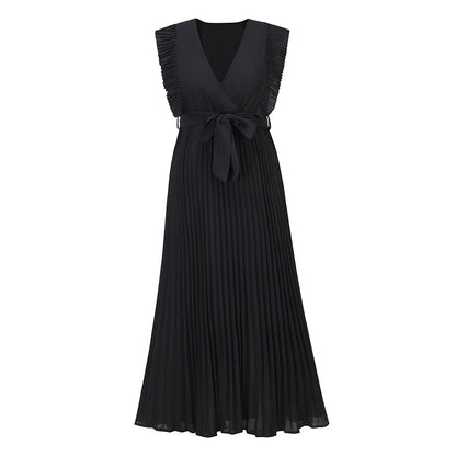 ROBE D'ÉTÉ LONGUE PLISSÉE MOUSSELINE