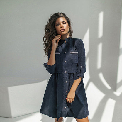 ROBE DÉCONTRACTÉE COURTE EN VELOUR