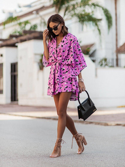 ROBE D'ÉTÉ MINI À VOLANTS