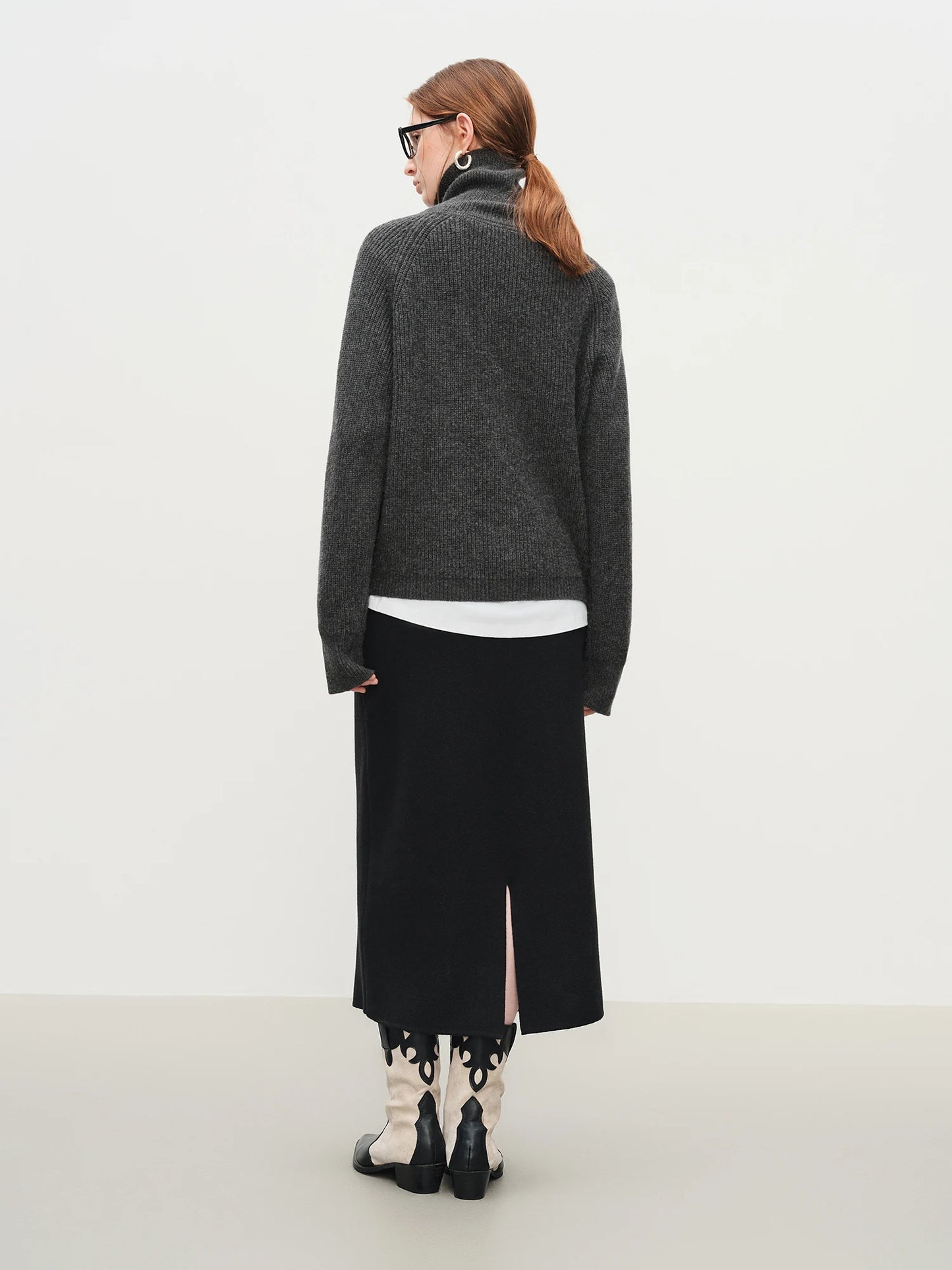 PULL ZIPPÉ EN LAINE