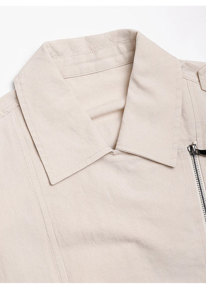 VESTE EN COTON&LIN MANCHES LONGUES