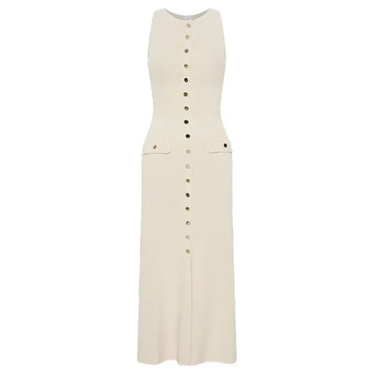 ROBE TISSÉE TRICOT LONGUE ÉTÉ