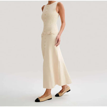ROBE TISSÉE TRICOT LONGUE ÉTÉ
