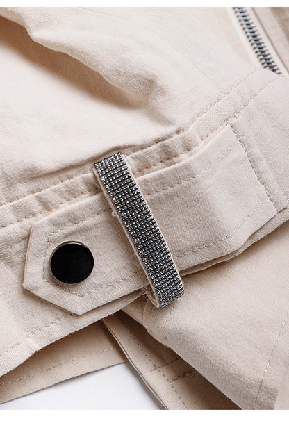 VESTE EN COTON&LIN MANCHES LONGUES