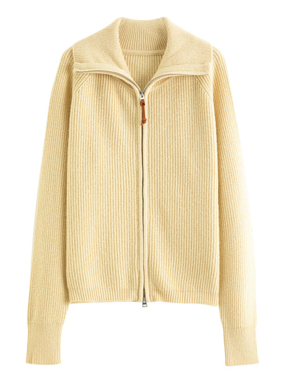 PULL ZIPPÉ EN LAINE
