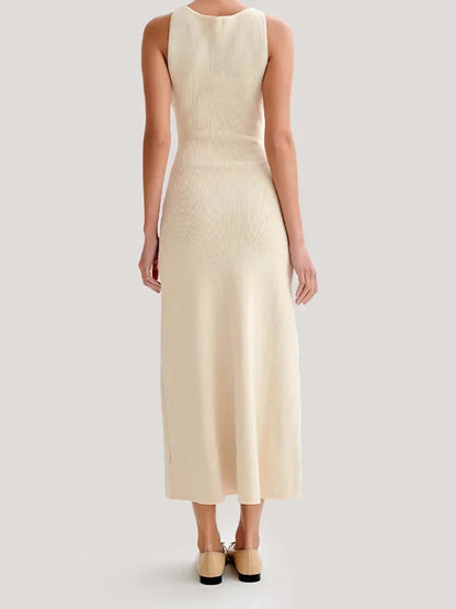 ROBE TISSÉE TRICOT LONGUE ÉTÉ
