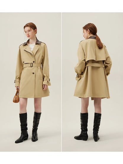 TRENCH MI-LONG BRITISH STYLE  BEIGE