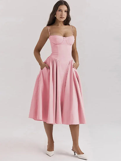 ROBE BUSTIER JUPE ÉVASÉE