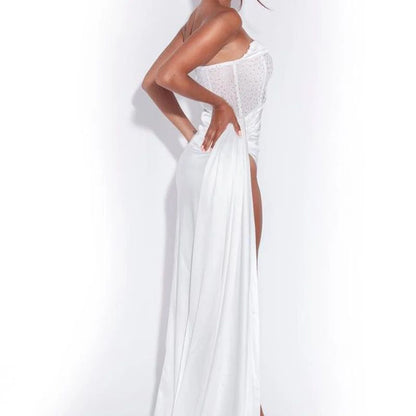 ROBE DE SOIRÉE CORSET EN SATIN