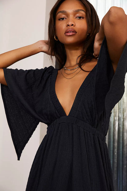 ROBE AMPLE DÉCONTRACTÉE LONGUE