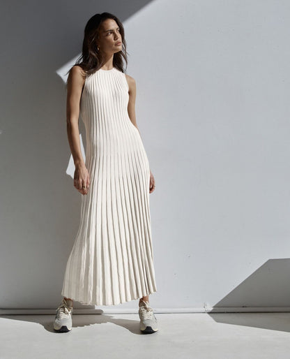 ROBE DÉCONTRACTÉE CASUAL PLISSÉE COTON