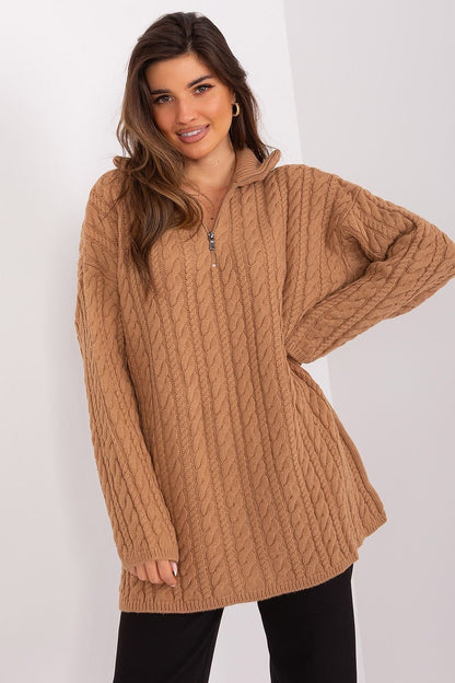 PULL LONG TOSADÉ À COL ROULÉ EN LAINE