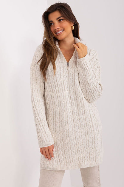 PULL LONG TOSADÉ À COL ROULÉ EN LAINE