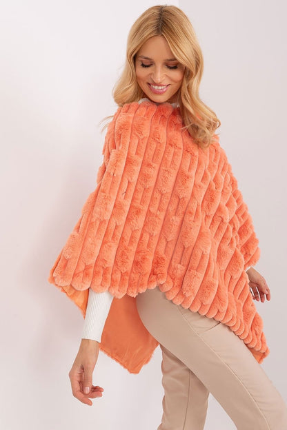 PONCHO TEXTURÉ AVEC DOUBLURE