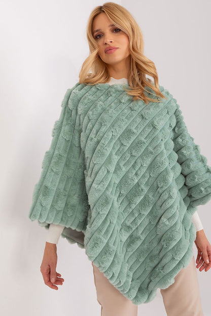 PONCHO TEXTURÉ AVEC DOUBLURE