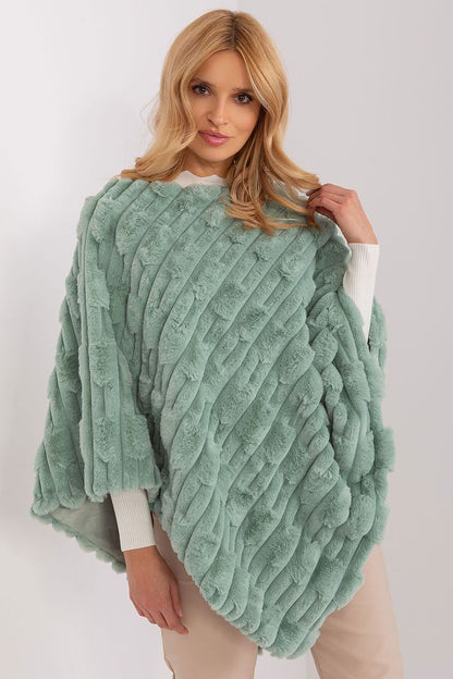 PONCHO TEXTURÉ AVEC DOUBLURE