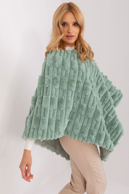 PONCHO TEXTURÉ AVEC DOUBLURE
