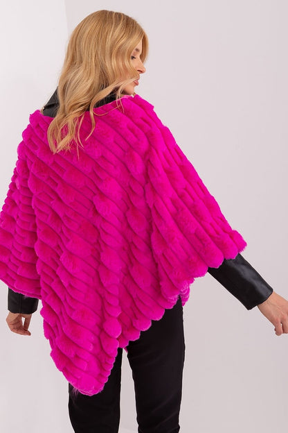 PONCHO TEXTURÉ AVEC DOUBLURE
