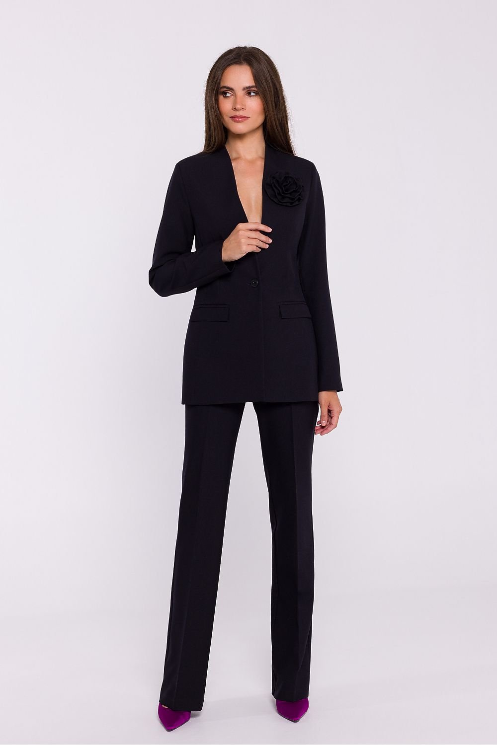 VESTE BLAZER FLEUR 3D