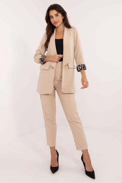 BLAZER MANCHES 3/4 DÉTAILS LÉOPARD