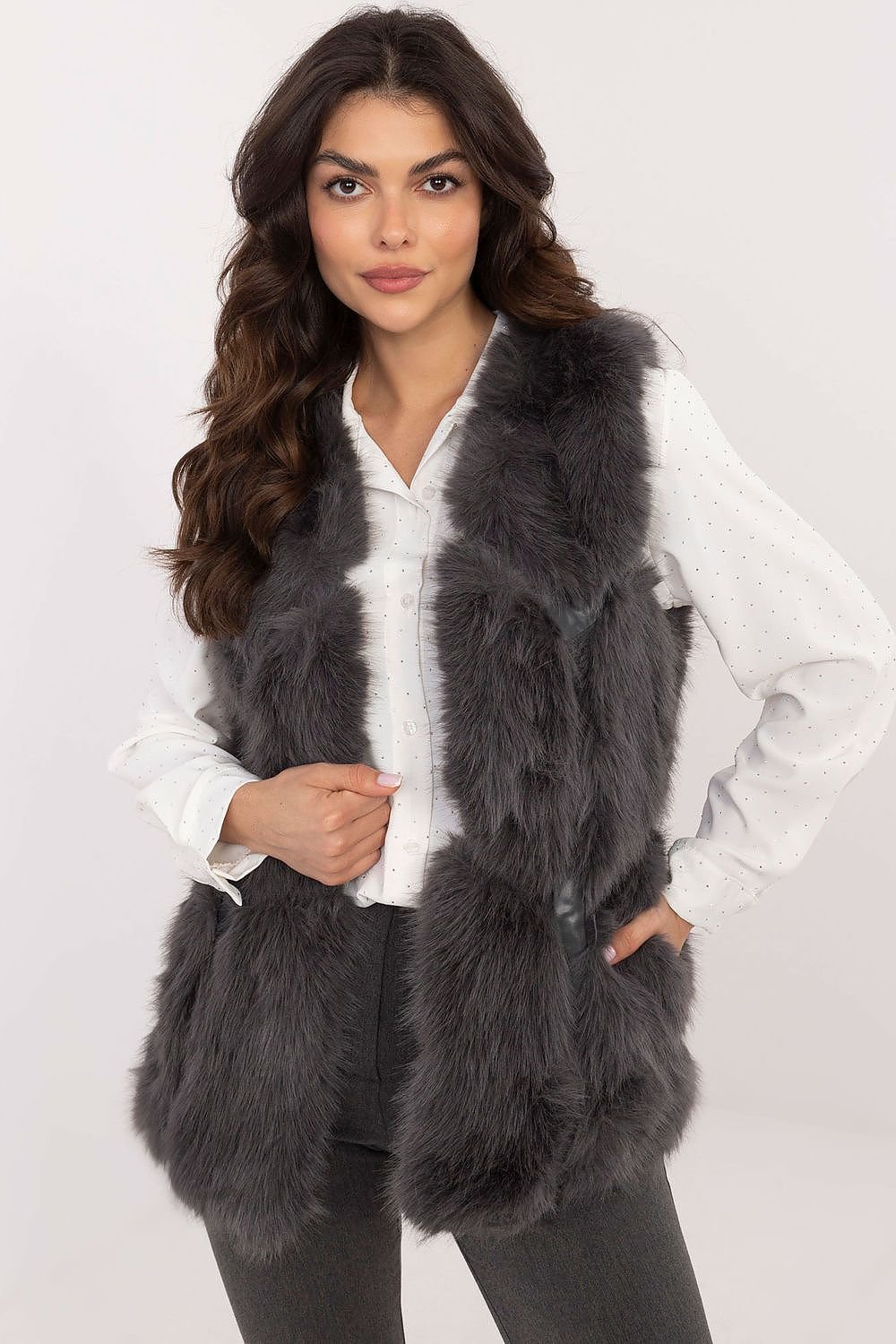 GILET FAUSSE FOURRURE