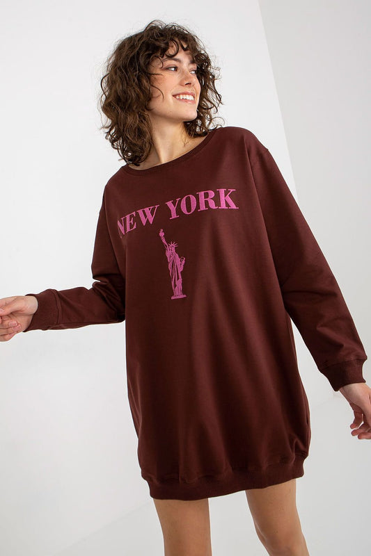 SWEATSHIRT OVERSIZE LONG NEW-YORK