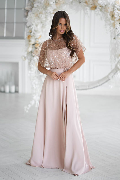  Robe longue model 219689 Bicotone 