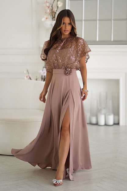  Robe longue model 219691 Bicotone 