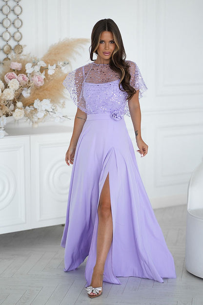  Robe longue model 219693 Bicotone 