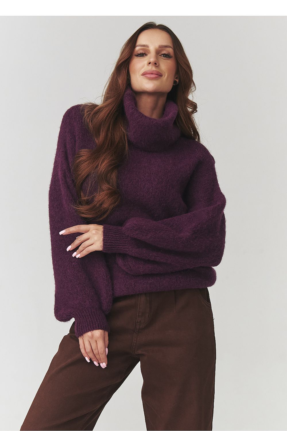  Col roulé model 220797 Makadamia 