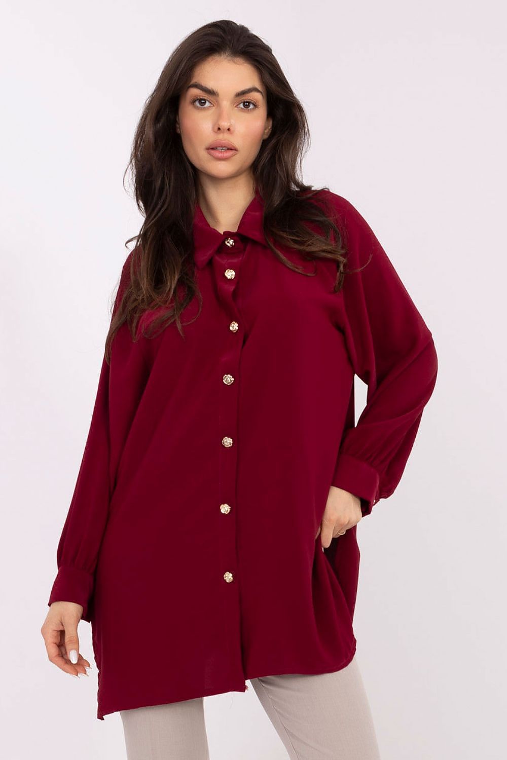  Chemise manche longue model 221398 Factory Price 