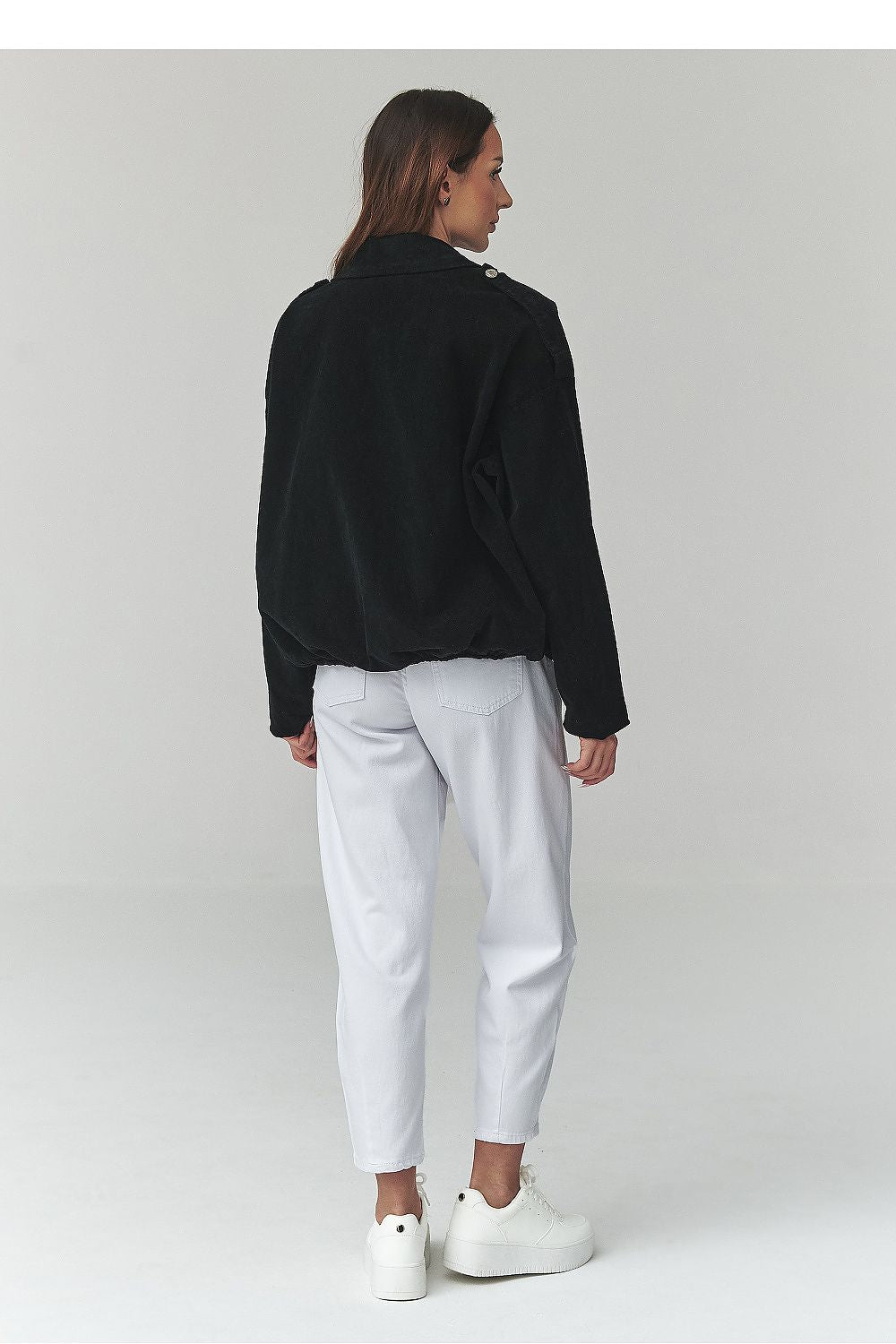  Veste en velours côtelé model 225693 Makadamia 