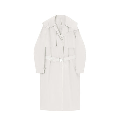 TRENCH LONG IMPERMÉABLE À CAPUCHE