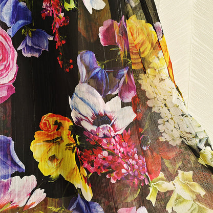 ROBE LONGUE À MOTIF FLEURI