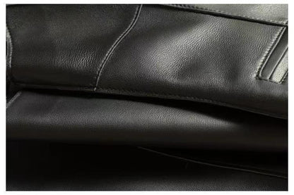 GILET CUIR SANS MANCHES