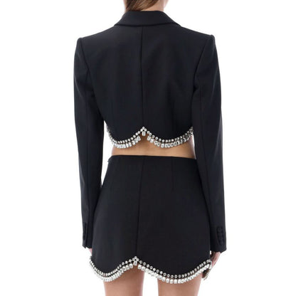 ENSEMBLE VESTE&JUPE DÉTAILS CRISTAUX