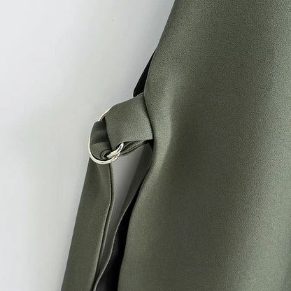 GILET DE COSTUME FENDU CEINTURE INTÉGRÉE